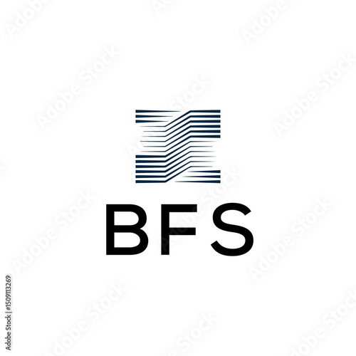 BFS Letter logo white background