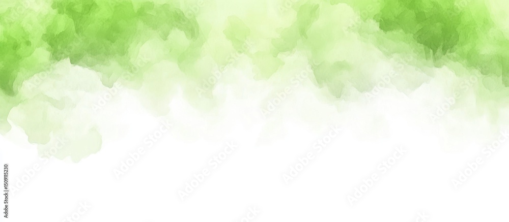 Green watercolor paint splash, abstract art, white background, design element Green watercolor paint splash, abstract art, white background, design element