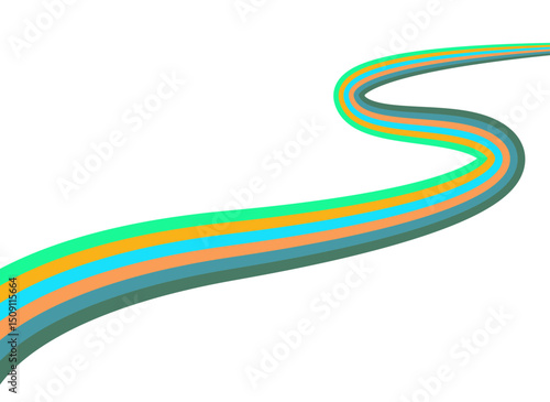 Abstract colorful wave background
