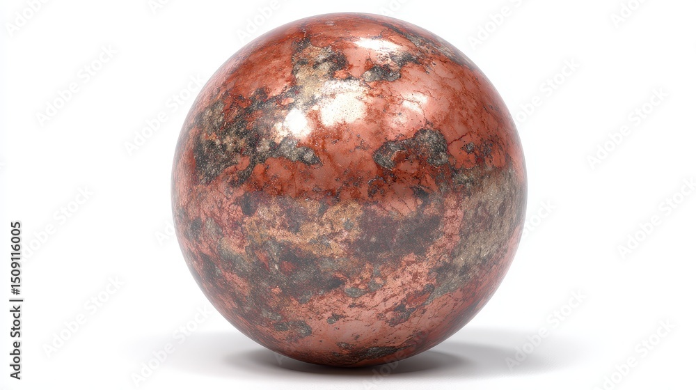 A vibrant, detailed rock sphere design. A vibrant, detailed rock sphere design.