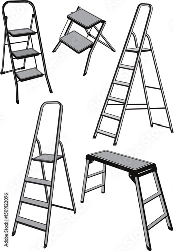 ESCABEAU POUR LE BRICOLAGE ET LE MONTAGE