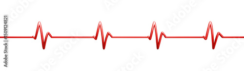 heart beat cardiogram isolated on white background.PNG Transparent file type with high definition picture quality available.