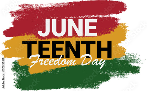 Juneteenth Freedom Day brush background