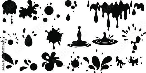Step down silhouette design collection, clean cutout vector shapes
