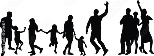 Step down silhouette design, clean cutout vector shape