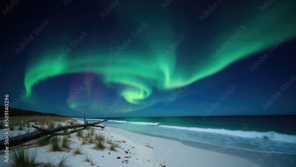 Naklejka premium flying over water