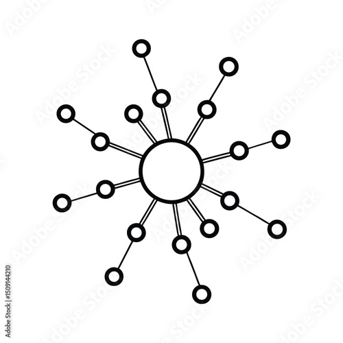 Minimalistic Virus with Connected Dots