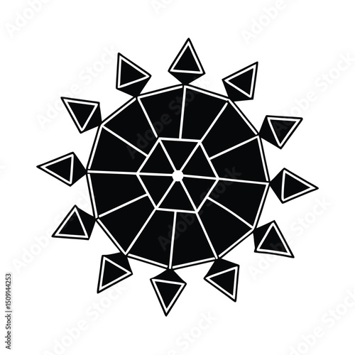 Origami Paper Virus Structure