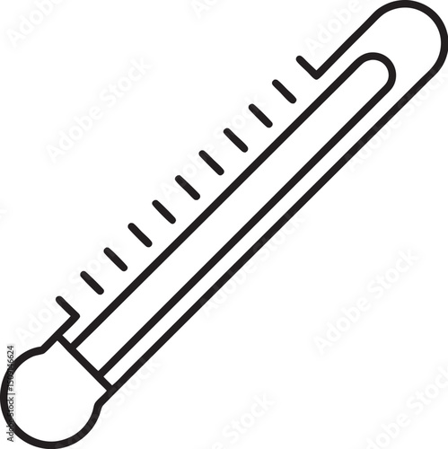 Vector Thermometer Icon – Medical Temperature Symbol 
