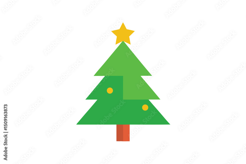 Fototapeta premium cristmas-tree-vector-icon-white-background.eps