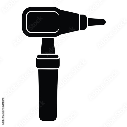 otoscope medical  illustration on white background