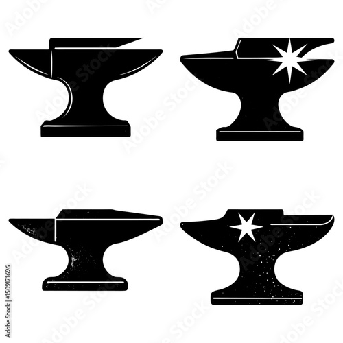 Anvil Silhouette vector illustration