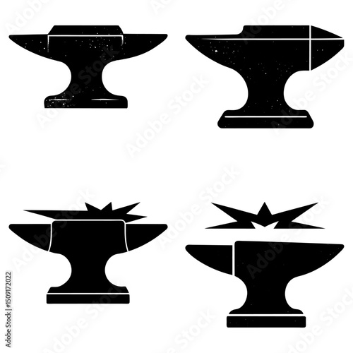 Anvil Silhouette vector illustration