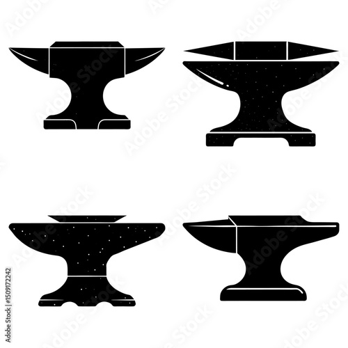 Anvil Silhouette vector illustration