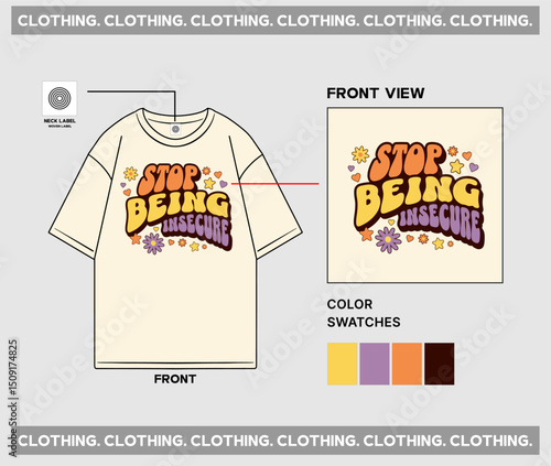 Design T shirt oversize unisex 