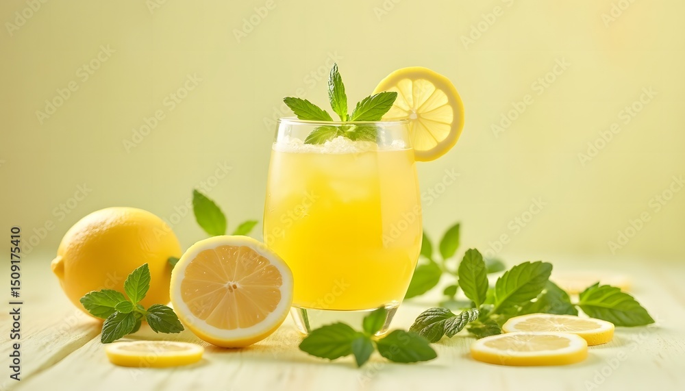 cocktail with lime and mint cocktail with lime and mint