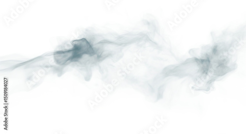 A semi-transparent gray smoke cloud gently diffusing through the air.