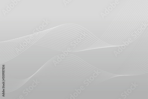Elegant wave lines drift through soft pastel gradients, evoking harmony and simplicity in digital design art
