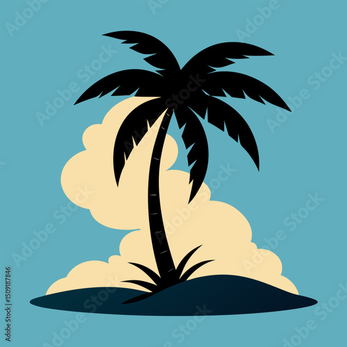 palm tree on the beach