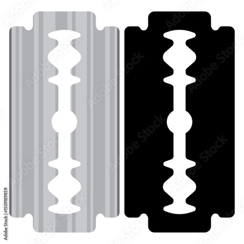 blade razor, blade vector flat.