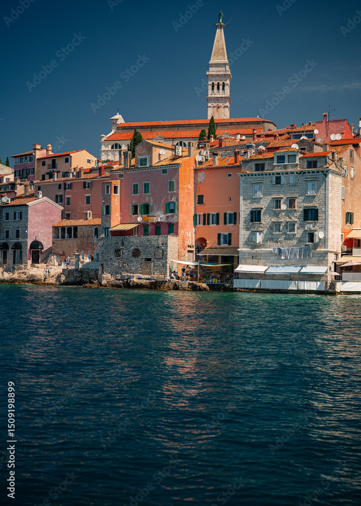 Fototapeta premium View on the old town of Rovinj, Croatia