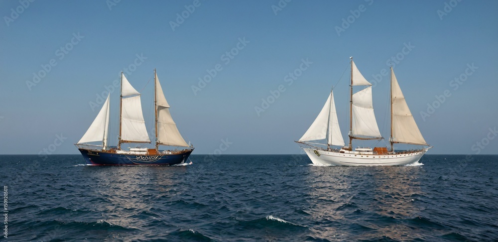 Fototapeta premium sailing in the sea