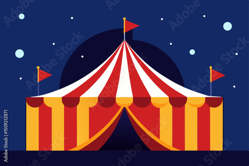 circus tent vector illustration