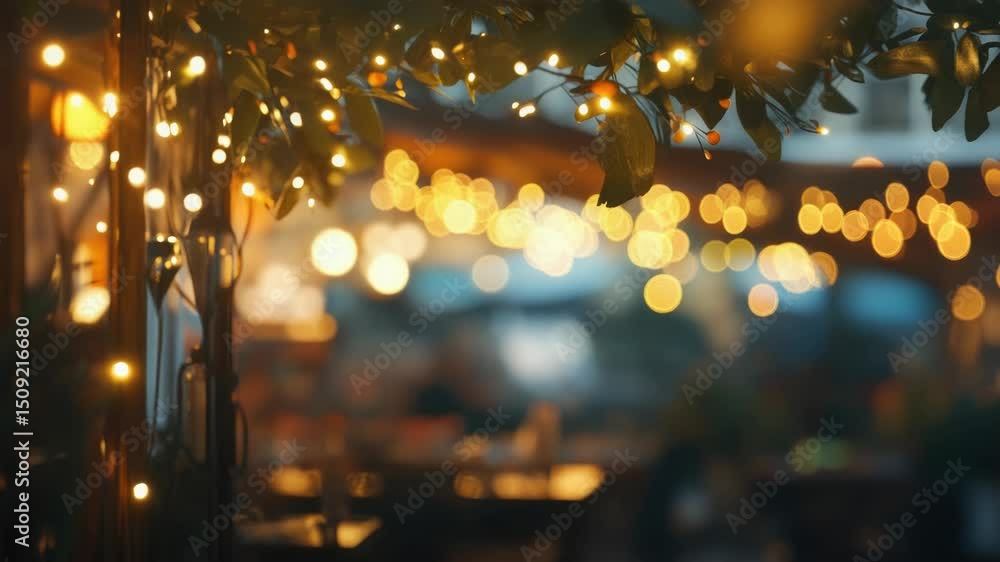 A bunch of lights hanging from a tree branch, perfect for festive or decorative purposes A bunch of lights hanging from a tree branch, perfect for festive or decorative purposes