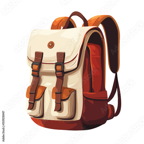 Professional Travel Backpack Icon Vector Illustration for Travel Websites and Applications