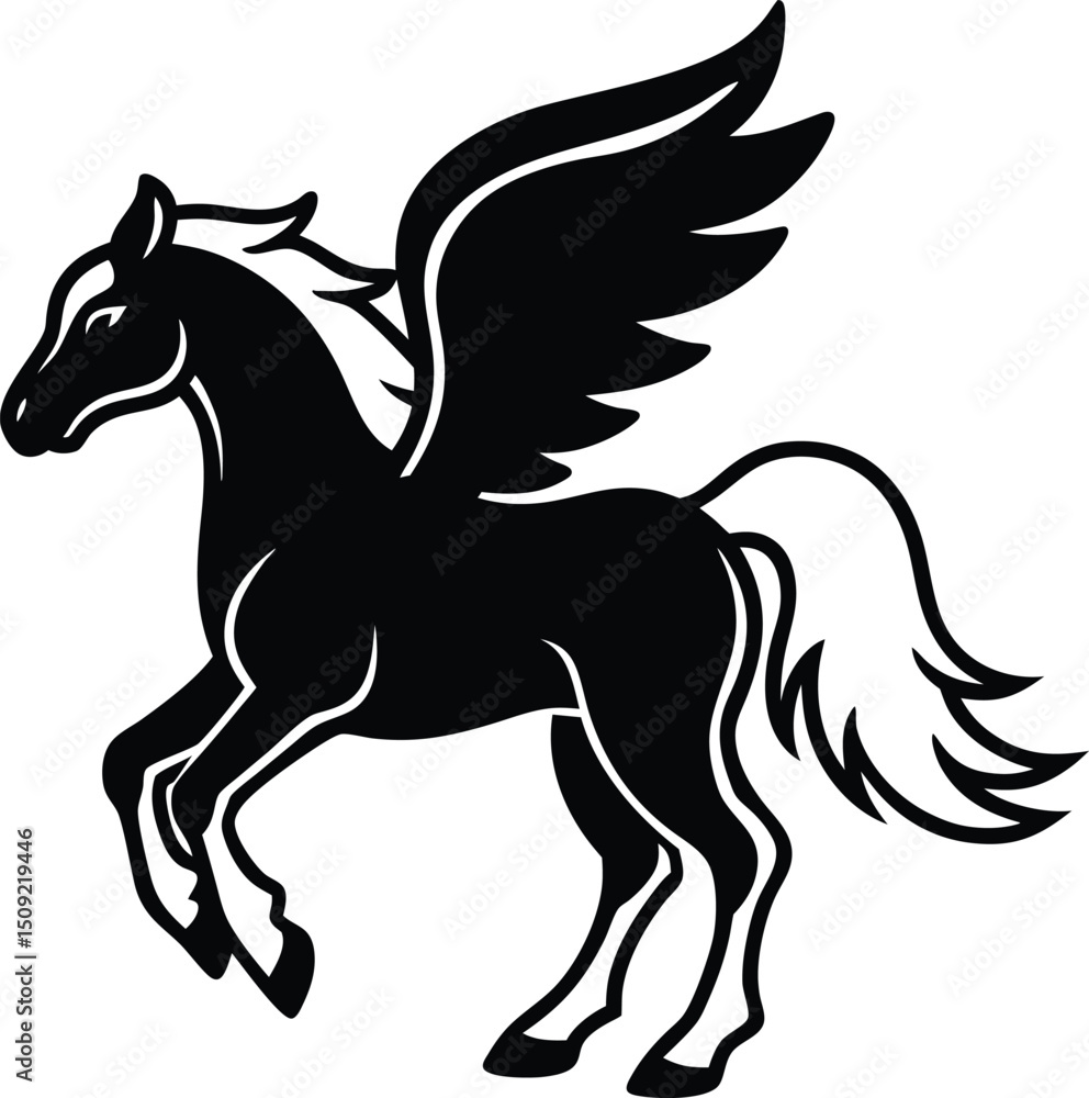 Obraz premium horse silhouette vector