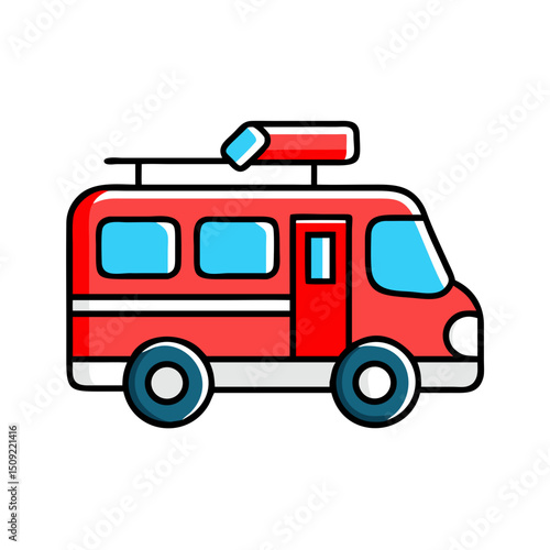 Wallpaper Mural Fire truck, emergency rescue or safety icon. Torontodigital.ca