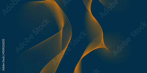 Light and bright glowing blend line curve wave seamless pattern dynamic color design element, modern background with line wavy smooth blend and particles abstract simple creative geometric design.