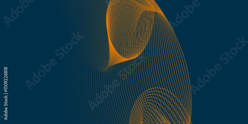Light and bright glowing blend line curve wave seamless pattern dynamic color design element, modern background with line wavy smooth blend and particles abstract simple creative geometric design.