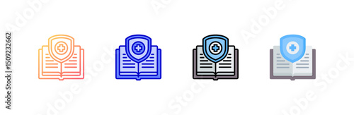Procedure Icon set multiple style collection