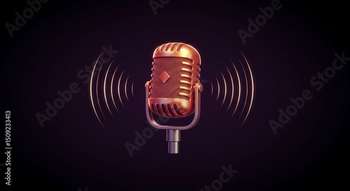 retro microphone 