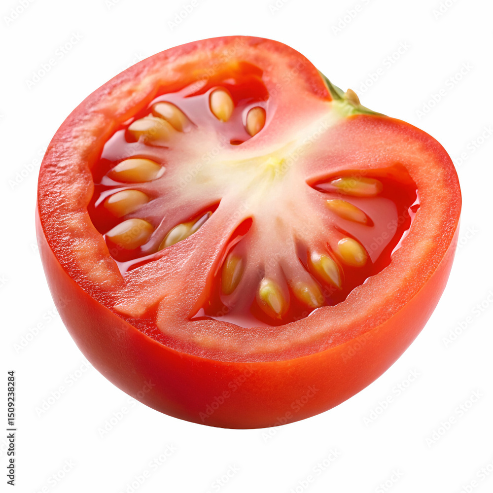 tomato slice isolated on white tomato slice isolated on white