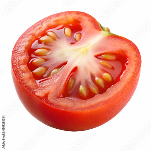 Wallpaper Mural tomato slice isolated on white Torontodigital.ca