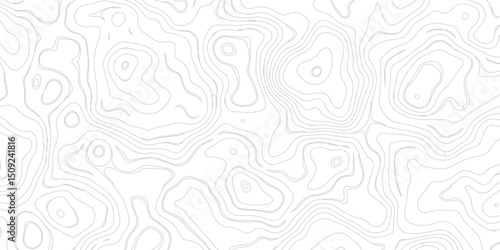 Abstract modern topography wavy contour map line and vintace tarrain patch texture grid line wallpaper map white background.
