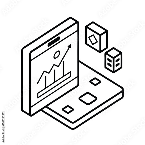Isometric Financial App UI