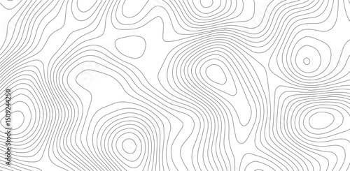 The stylized height of the topographic map in contour, lines. The concept of a conditional geography scheme and the terrain path. Design materials. Print image, Abstract bacground. Vector illustration