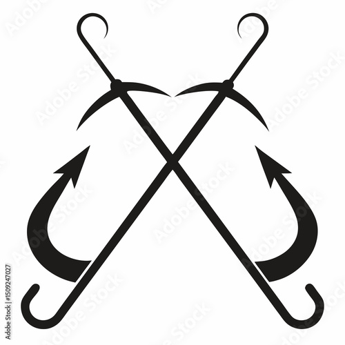 Metal Hooks Silhouette Set .