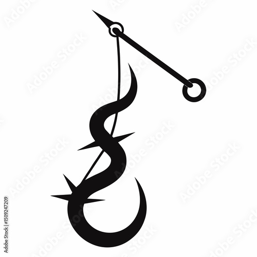 Metal Hooks Silhouette Set .