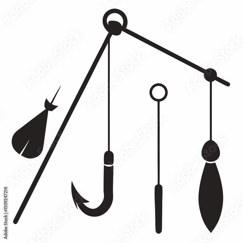 Metal Hooks Silhouette Set .