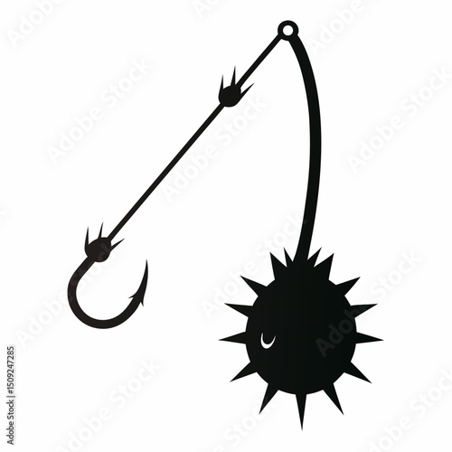 Metal Hooks Silhouette Set .