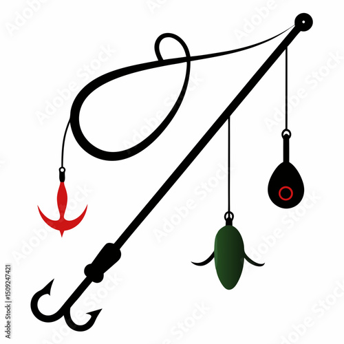 Metal Hooks Silhouette Set .