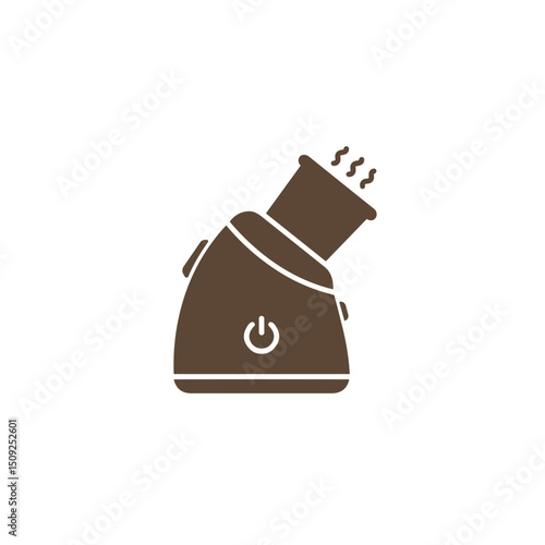Minimal icon of a compact facial steamer or inhaler