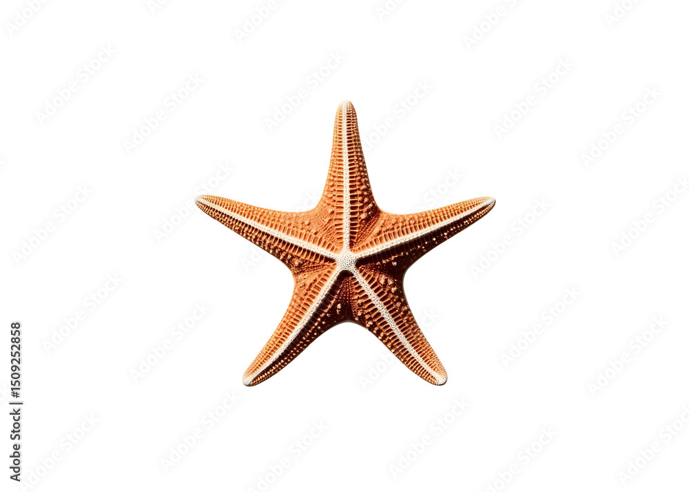 Colorful starfish clip art isolated on white background. Vibrant marine-themed illustration perfect for educational, nautical, and summer design projects.

