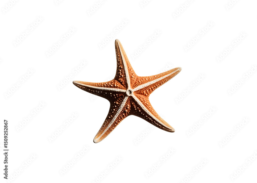 Colorful starfish clip art isolated on white background. Vibrant marine-themed illustration perfect for educational, nautical, and summer design projects.

