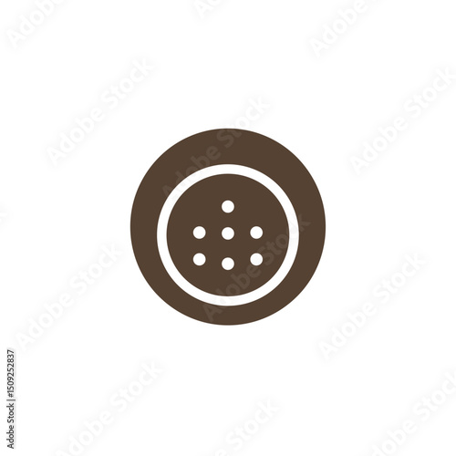 Minimal icon of a round facial gadget attachment head