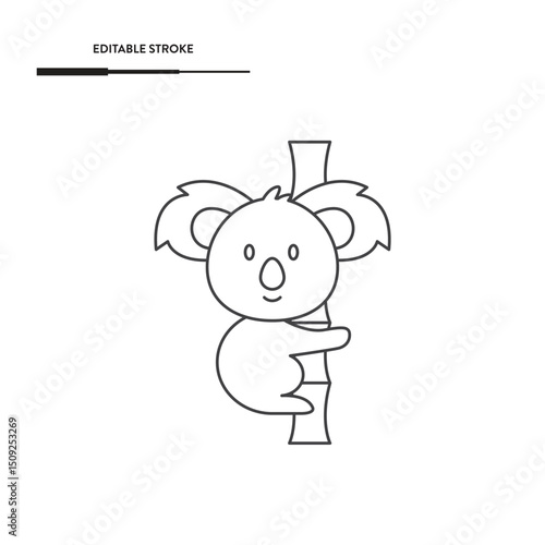 Koala Icon Vector Design.